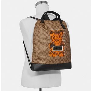 coach terrain drawstring backpack